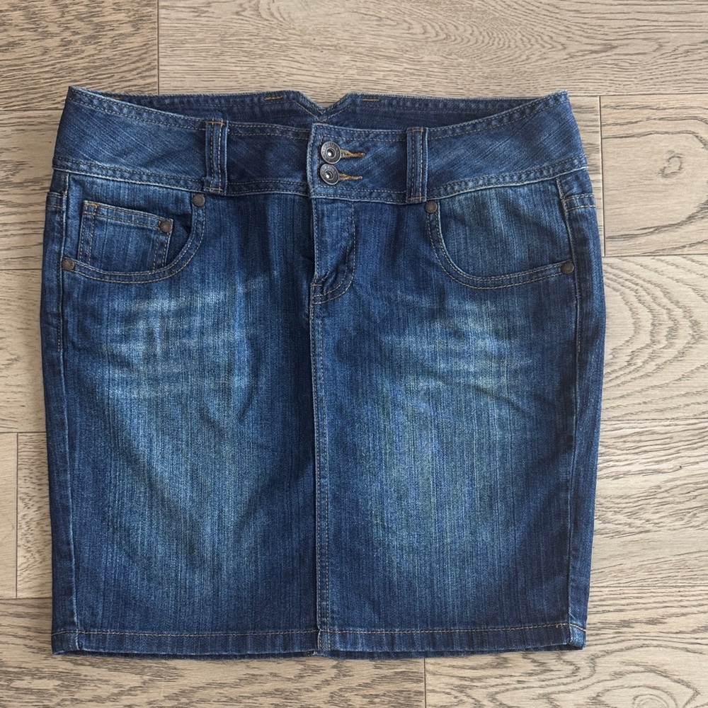 Guess Dark Blue Denim Pencil Skirt 27